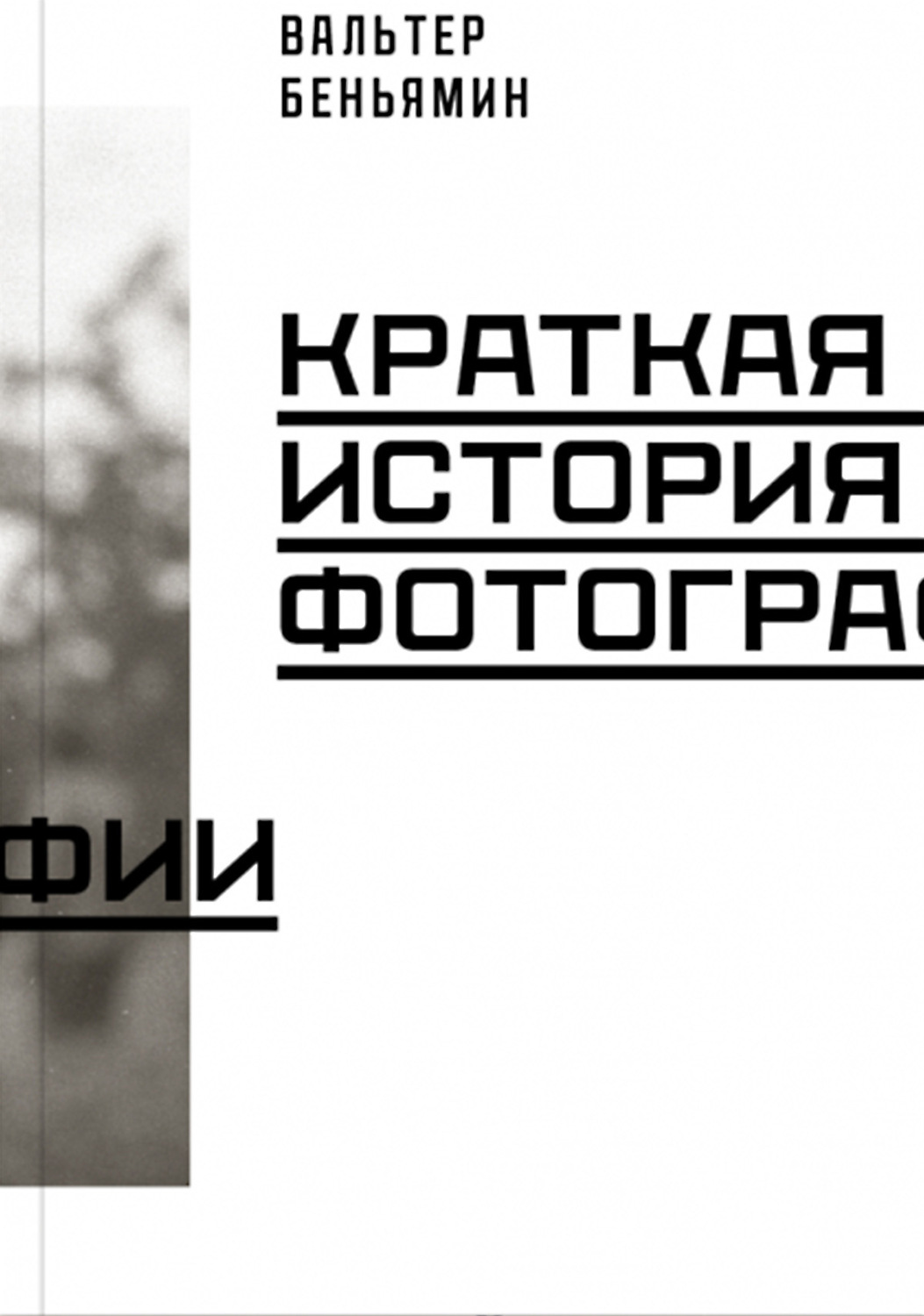 Вальтер беньямин краткая история фотографии